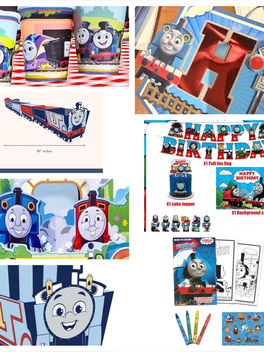 Thomas & Friends Party Pack (see descriptions for quantities)